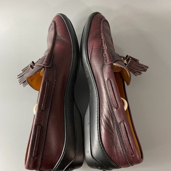 Tod's Brown Leather Tassel Loafers - Picture 7 of 12